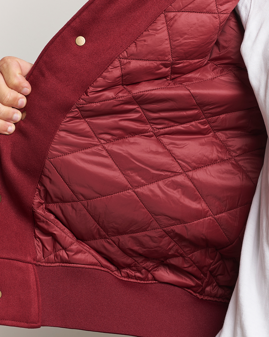 Men | Coats & Jackets | Champion | Archive Varsity Bomber Jacket Cabernet