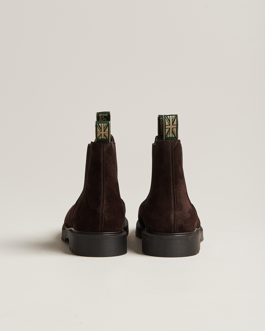 Men | Boots | Loake Shoemakers | Mccauley Heat Sealed Chelsea Brown Suede