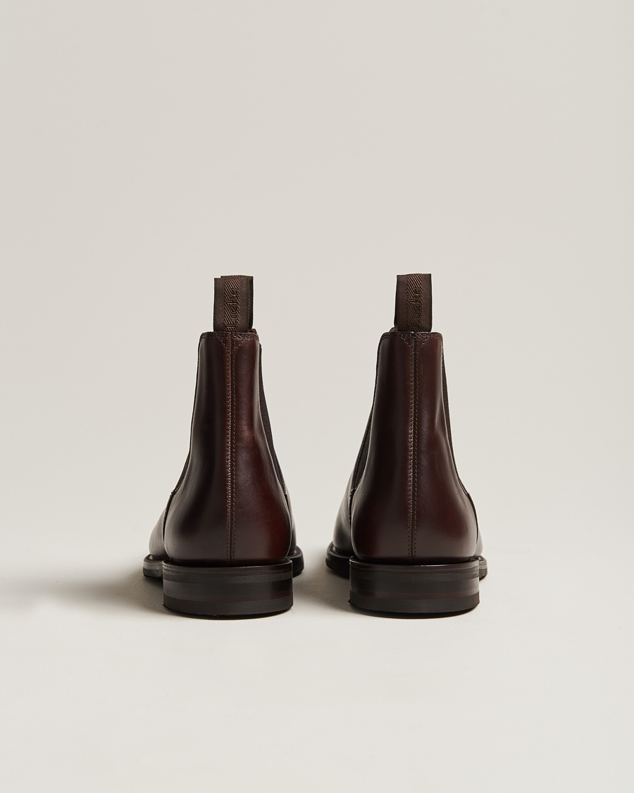 Men | Boots | Loake 1880 | Emsworth Chelsea Boot Dark Brown Leather