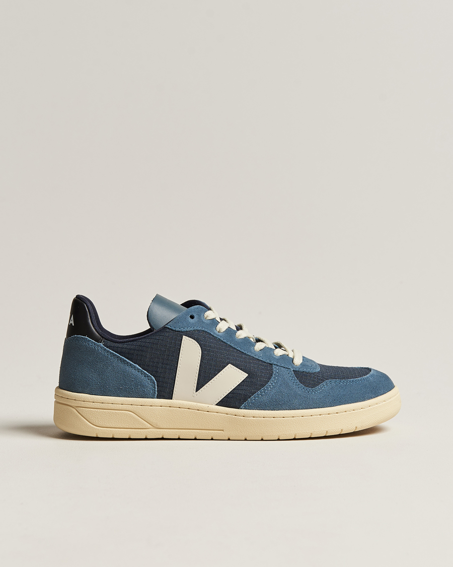 Men | Veja V-10 Ripstop Leather Sneaker Nautico Pierre | Veja | V-10 Ripstop Leather Sneaker Nautico Pierre