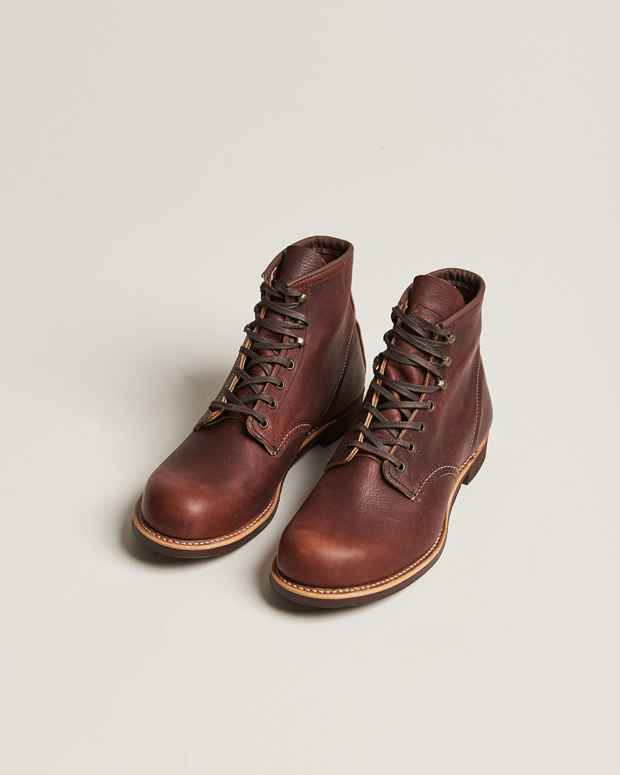 Men | Handmade Shoes | Red Wing Shoes | Blacksmith Boot Briar Oil Slick Leather