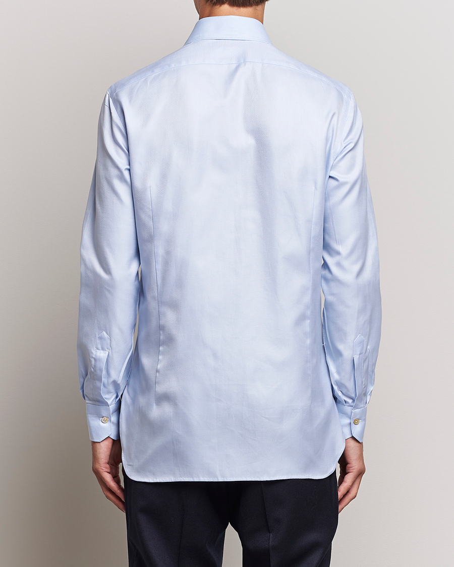 Men | Shirts | Kiton | Slim Fit Royal Oxford Shirt Light Blue