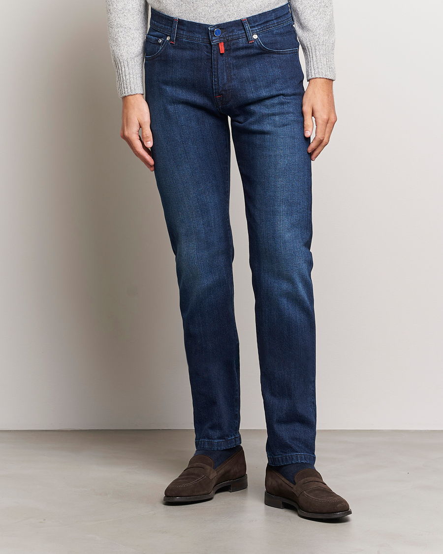 Men | Jeans | Kiton | Slim Fit Stretch Jeans Medium Blue Wash
