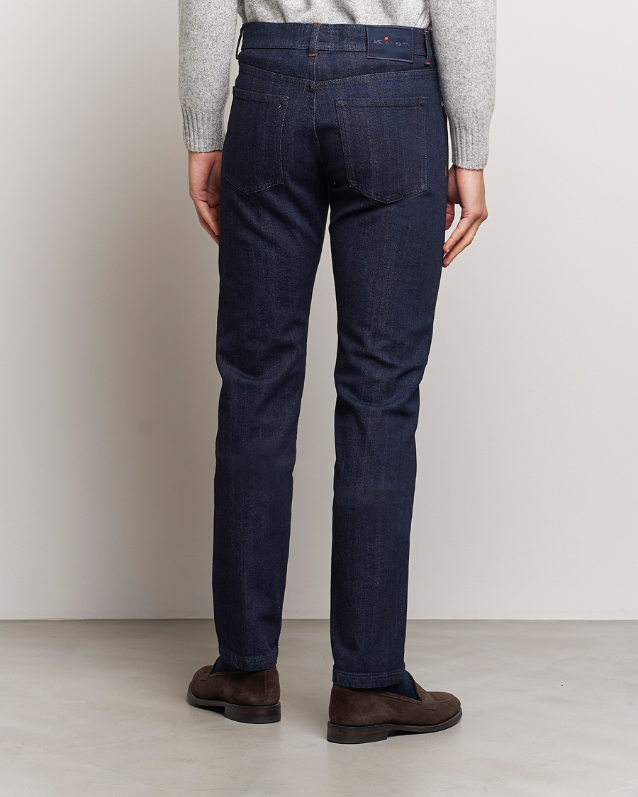 Men | Jeans | Kiton | Slim Fit Stretch Jeans Dark Blue Wash