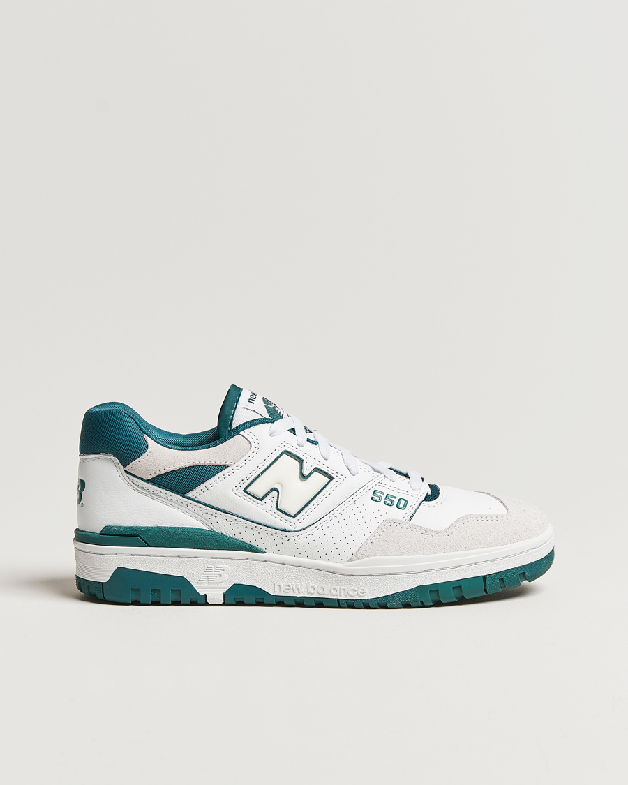 Men | White Sneakers | New Balance | 550 Sneakers White/Green