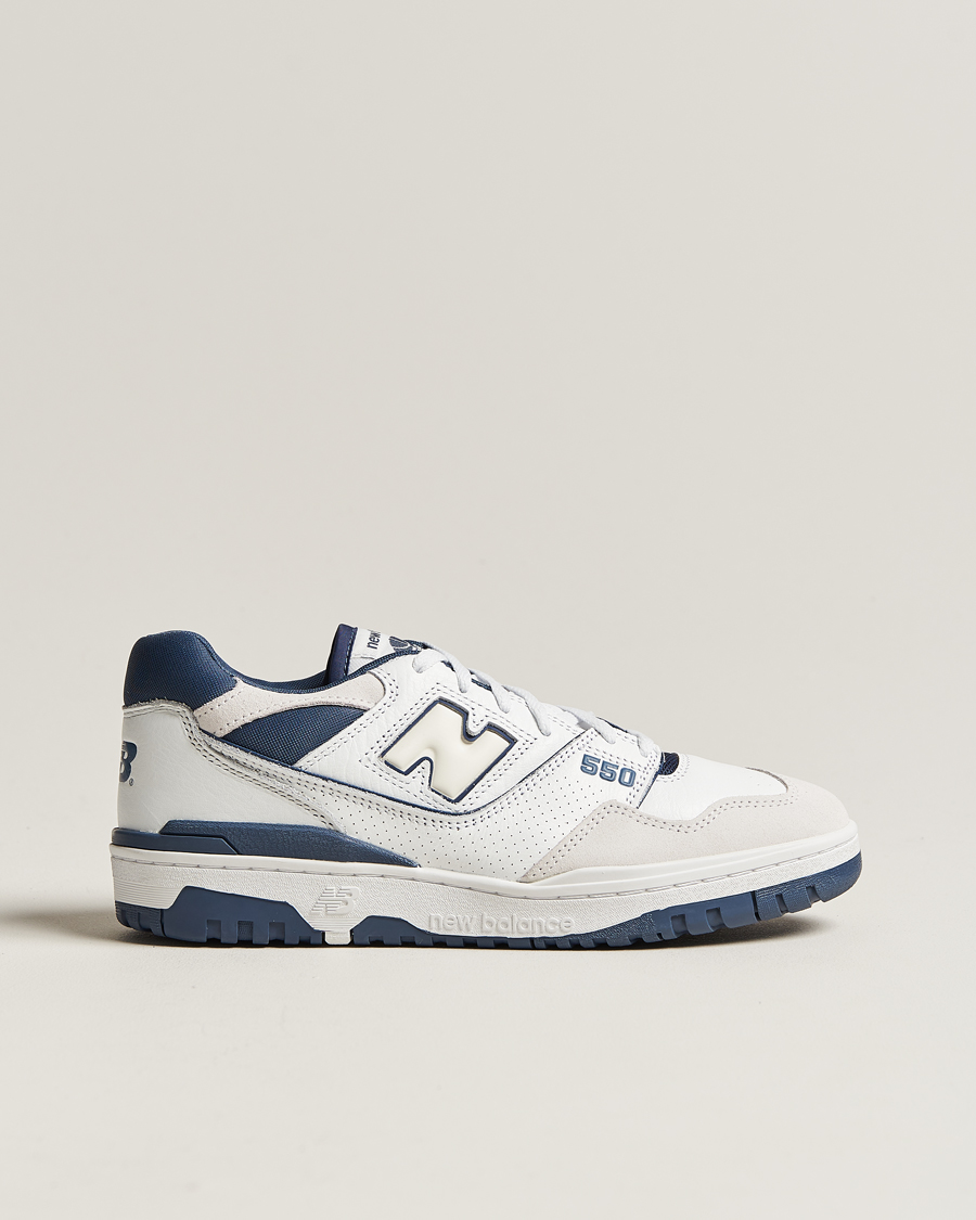 Men | White Sneakers | New Balance | 550 Sneakers White/Blue