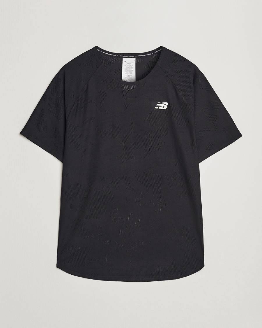 Men | T-Shirts | New Balance | Running Q Speed Jacquard T-Shirt Black