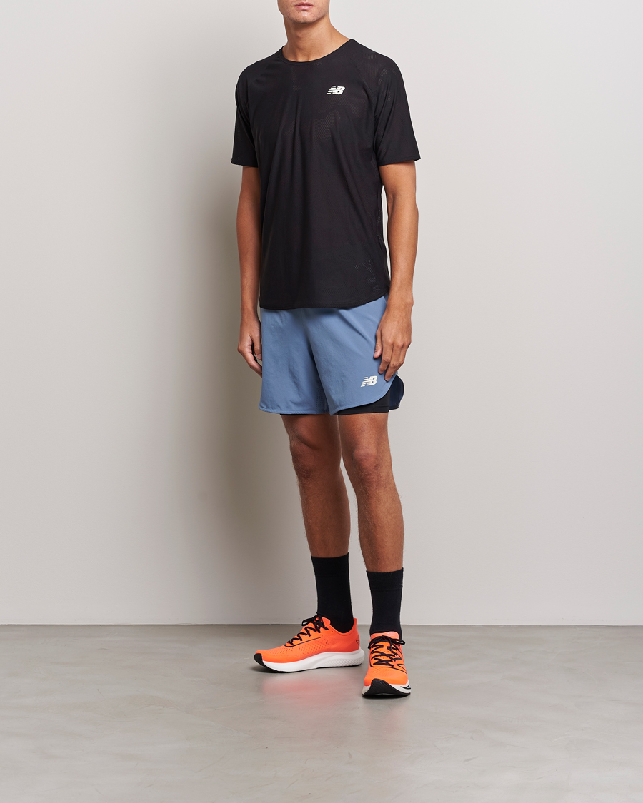 Men | T-Shirts | New Balance | Running Q Speed Jacquard T-Shirt Black