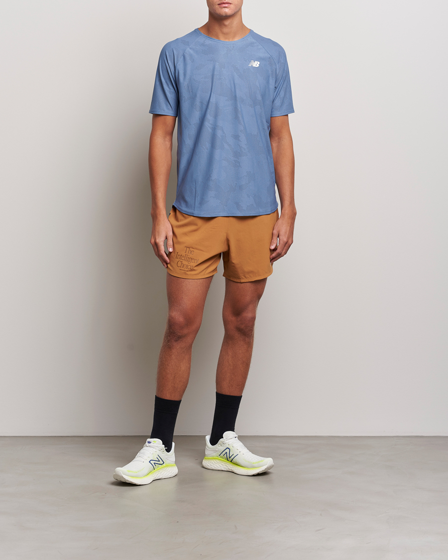 Men | T-Shirts | New Balance | Running Q Speed Jacquard T-Shirt Mercury Blue