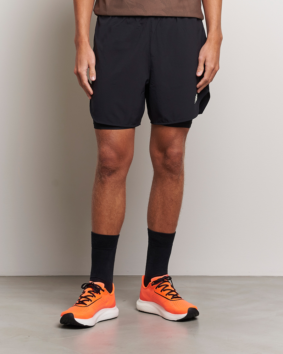 Men | Shorts | New Balance Running | Q Speed 2 in 1 Shorts Black