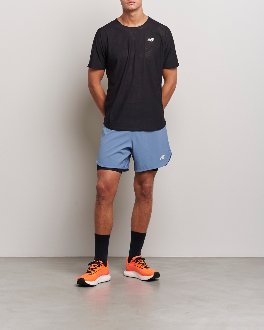 Men | Shorts | New Balance | Running Q Speed 2 in 1 Shorts Mercury Blue