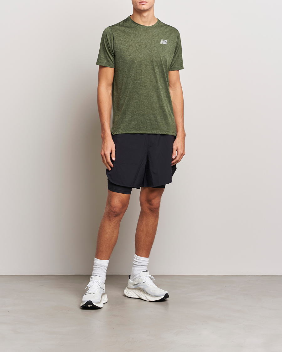 Men | T-Shirts | New Balance | Running Impact Run T-Shirt Kombu Heather