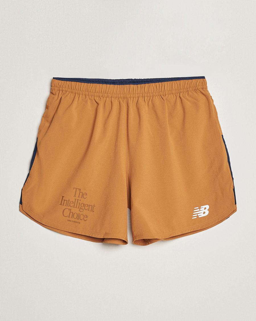 Men | Shorts | New Balance | Running Impact Run 5 Inch Shorts Tobacco