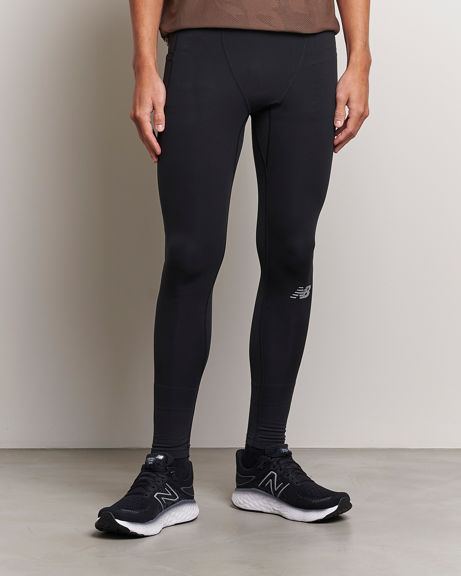 Men | Functional Trousers | New Balance Running | Impact Run Tights Black