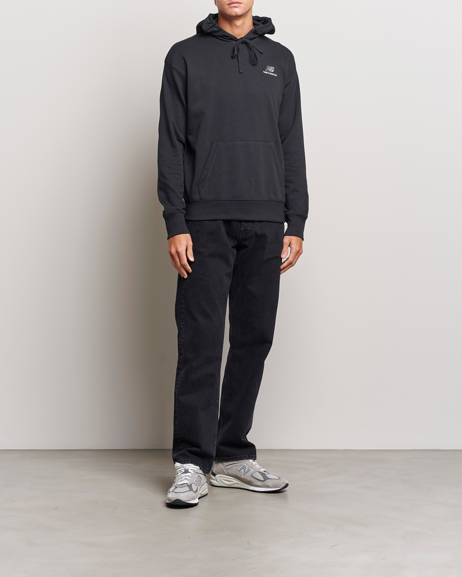 Men | Sweaters & Knitwear | New Balance | Essentials Hoodie Black