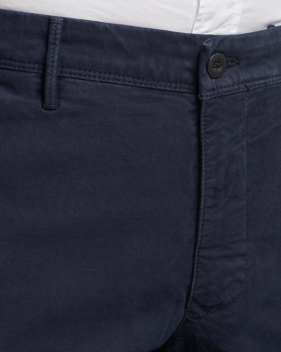 Men | Trousers | Incotex | Slim Fit Garment Dyed Slacks Navy