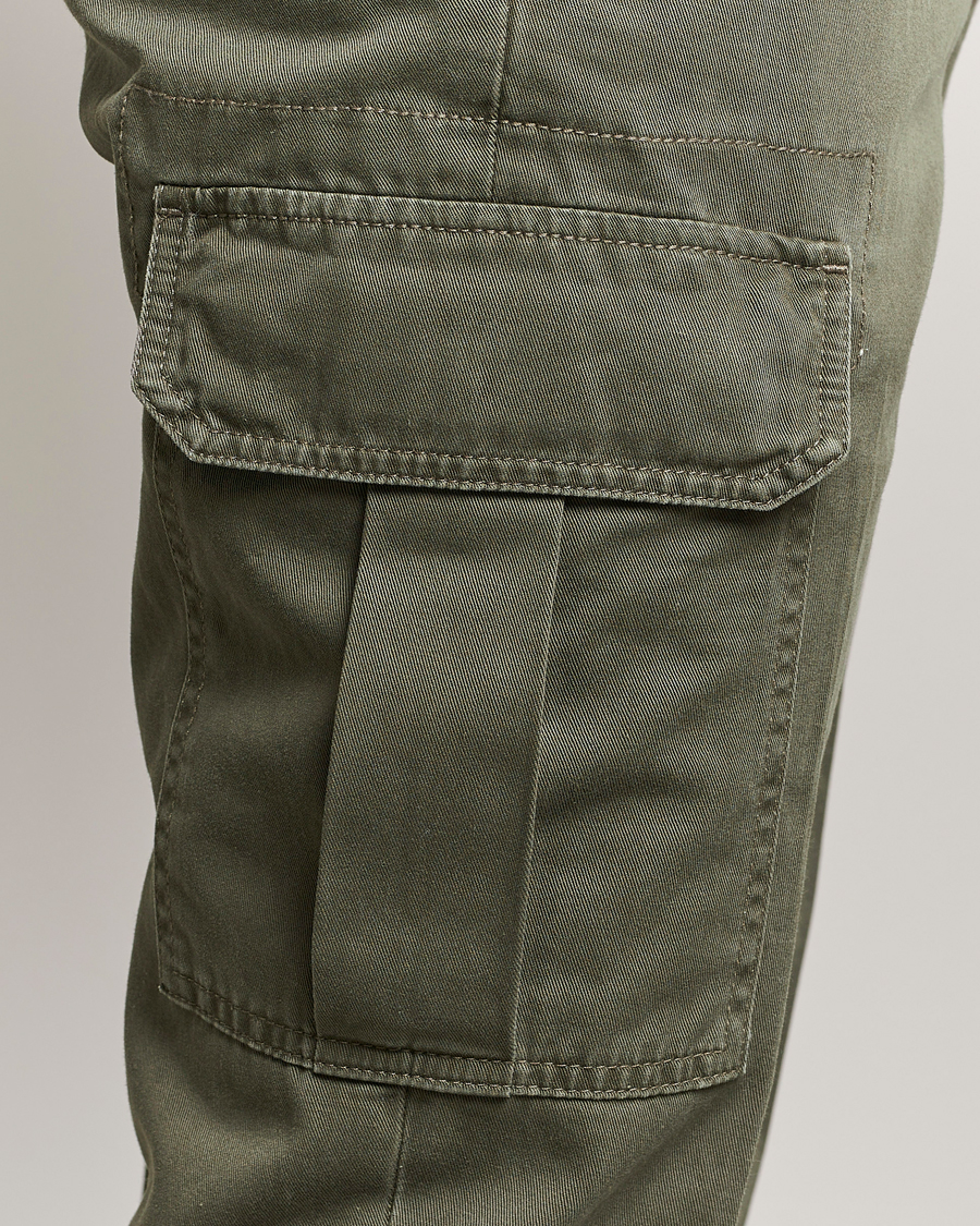 Men | Trousers | Incotex | Slim Fit Cargo Pants Military