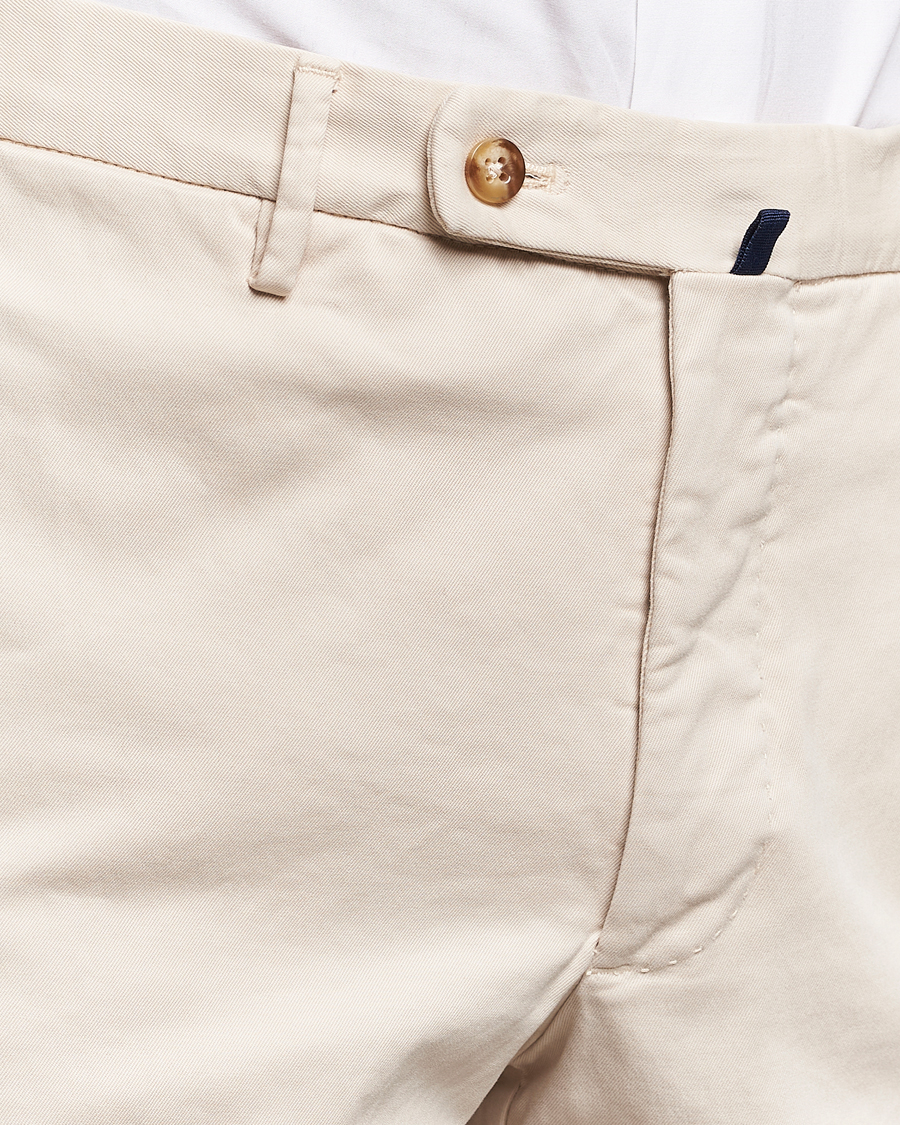 Men | Trousers | Incotex | Regular Fit Cotton Chinos Off White