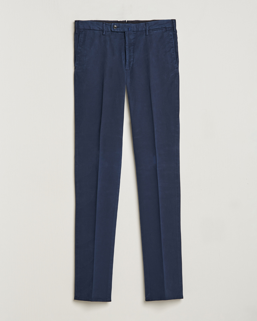 Incotex Regular Fit Cotton Chinos Navy at CareOfCarl.com