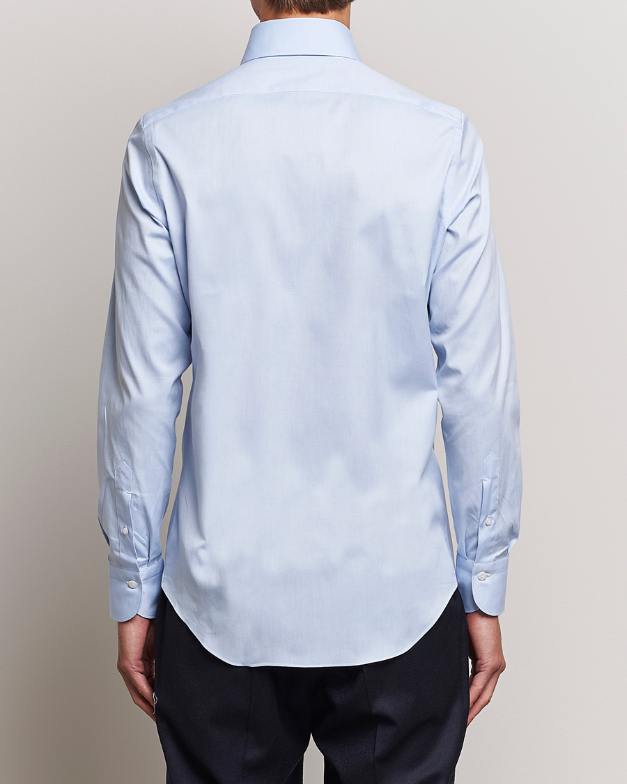 Men | Shirts | Finamore Napoli | Milano Slim Oxford Button Down Shirt Light Blue