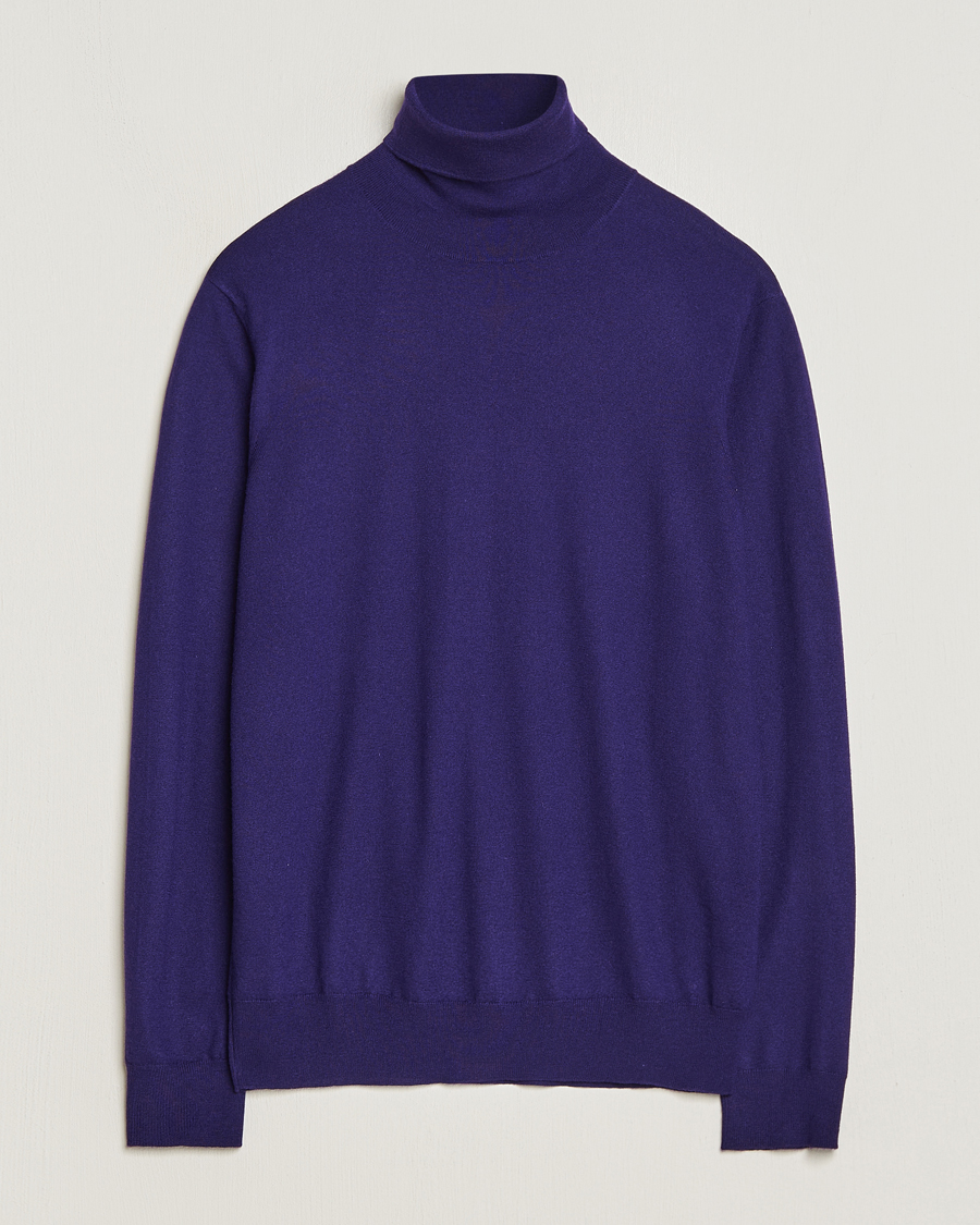 Men | Sweaters & Knitwear | Ralph Lauren Purple Label | Cashmere Jersey Rollneck Purple