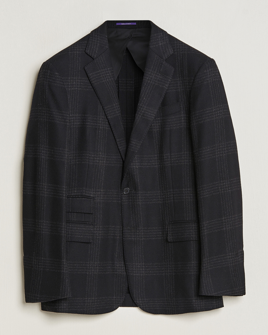 Men | Wool Blazers | Ralph Lauren Purple Label | Breasted Sportscoat Black