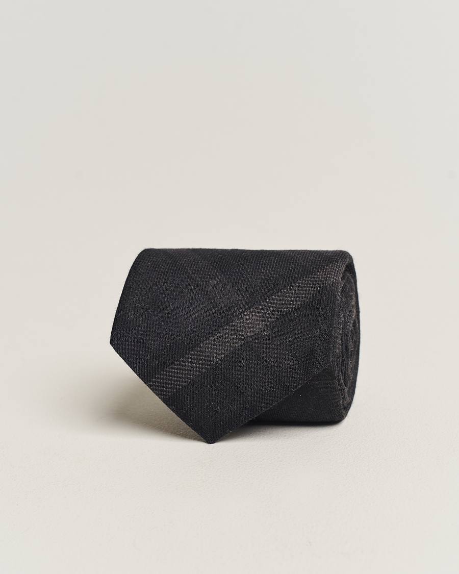 Men | Ralph Lauren Purple Label Tonal Plaid Tie Dark Grey | Ralph Lauren Purple Label | Tonal Plaid Tie Dark Grey