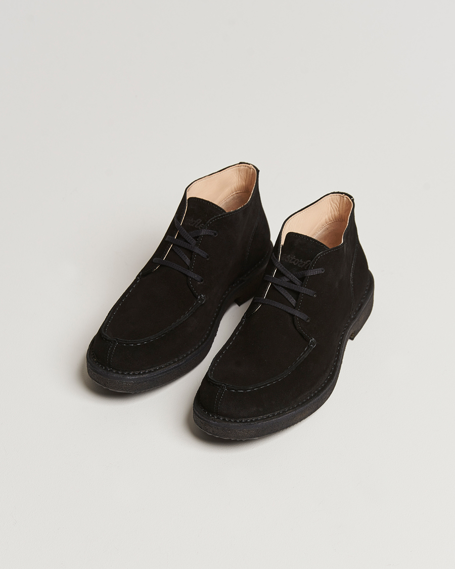 Men | Suede shoes | Astorflex | Markflex Lined Chukka Boot Black Suede