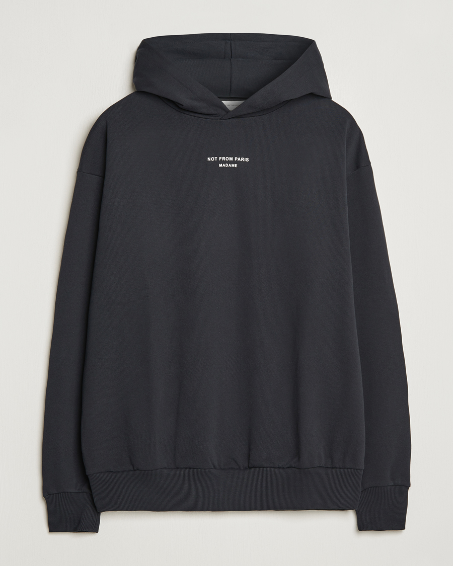 Men | Sweaters & Knitwear | Drôle de Monsieur | Classic NFPM Hoodie Black