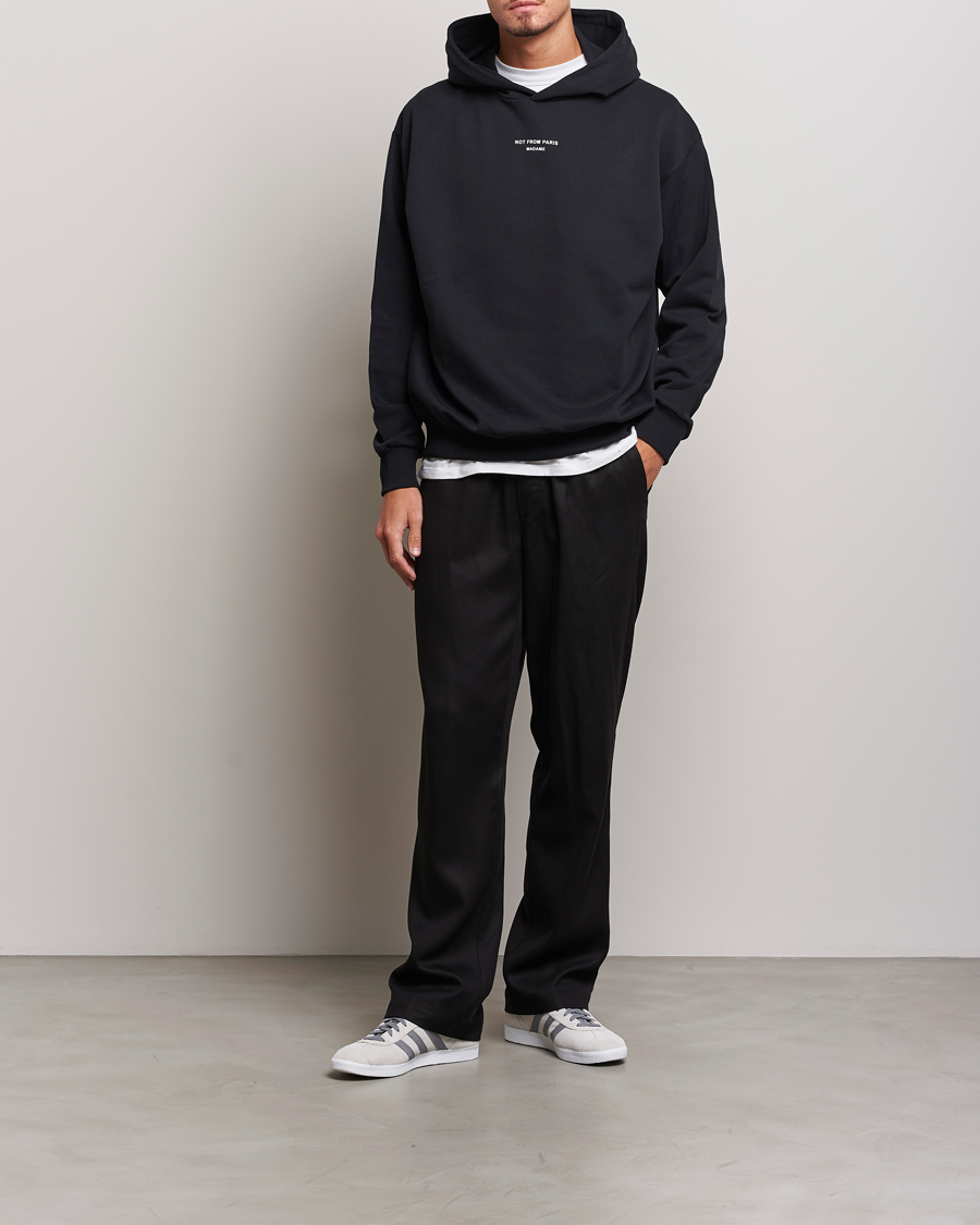 Men | Sweaters & Knitwear | Drôle de Monsieur | Classic NFPM Hoodie Black