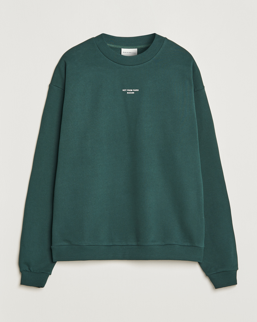 Men | Sweaters & Knitwear | Drôle de Monsieur | Classic NFPM Sweatshirt Dark Green