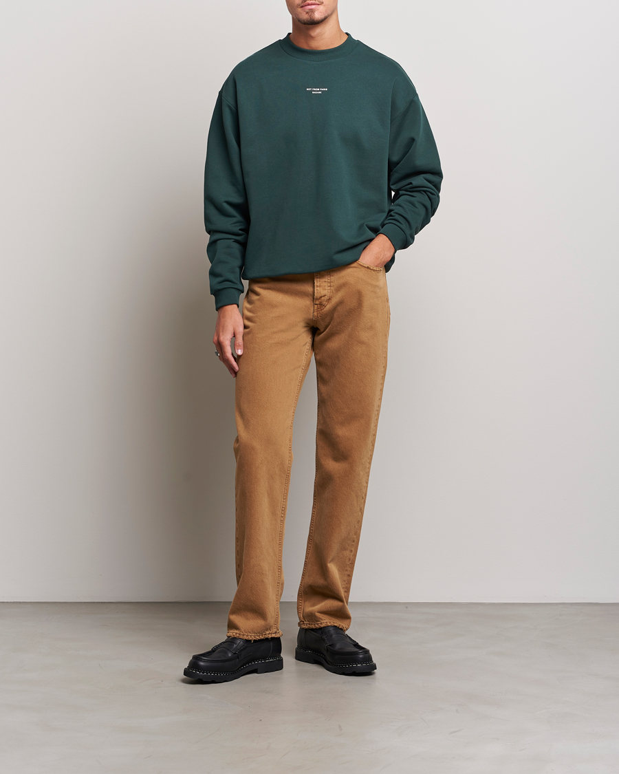 Men | Sweaters & Knitwear | Drôle de Monsieur | Classic NFPM Sweatshirt Dark Green