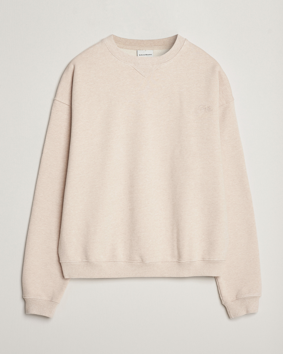 Men | Sweaters & Knitwear | Drôle de Monsieur | Signature Sweatshirt Beige
