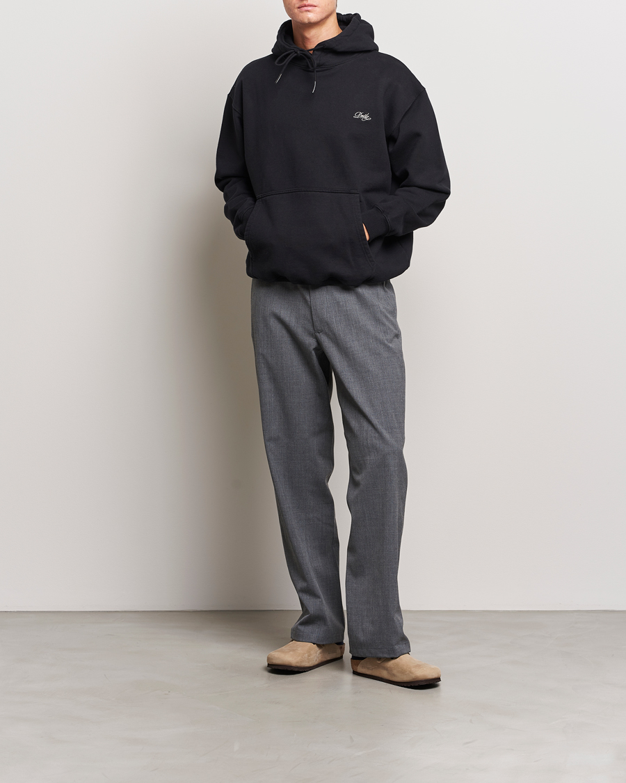 Men | Sweaters & Knitwear | Drôle de Monsieur | Signature Hoodie Black