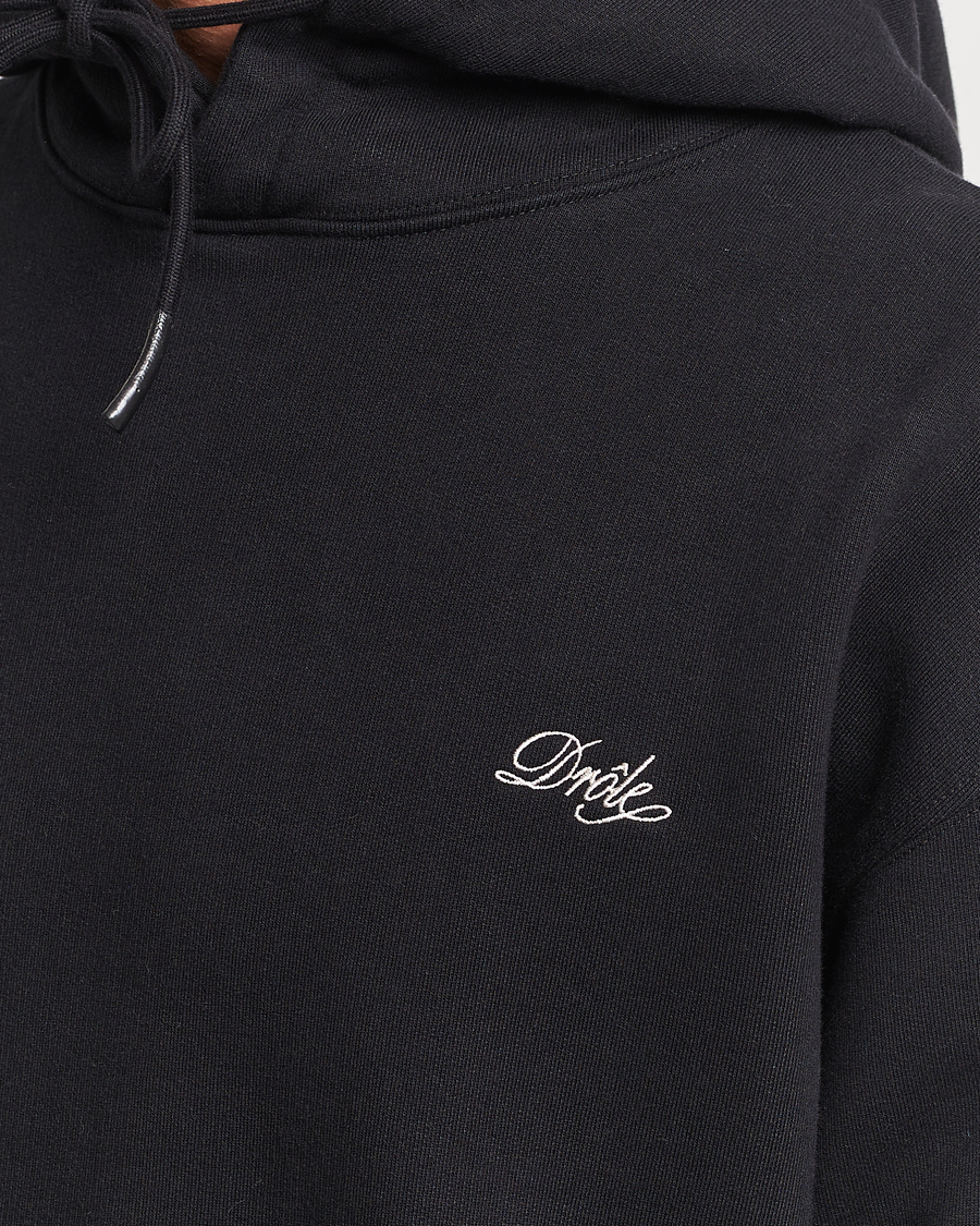 Men | Sweaters & Knitwear | Drôle de Monsieur | Signature Hoodie Black