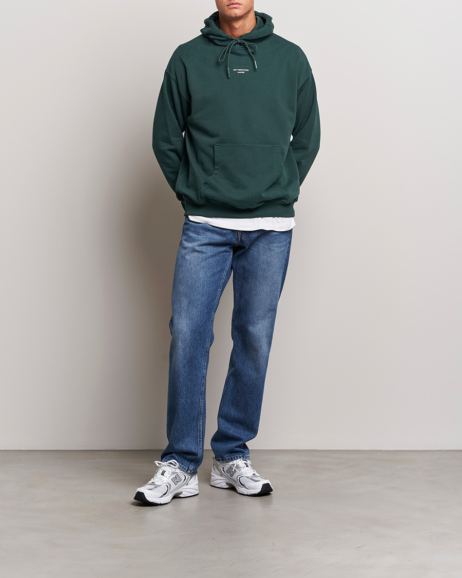 Men | Sweaters & Knitwear | Drôle de Monsieur | Classic NFPM Hoodie Dark Green