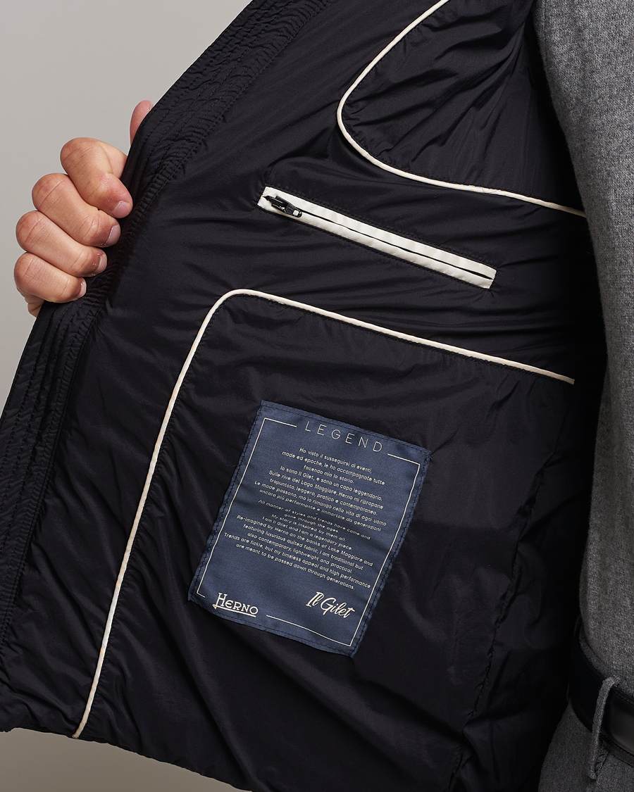 Men | Coats & Jackets | Herno | Nuage Down Vest Black