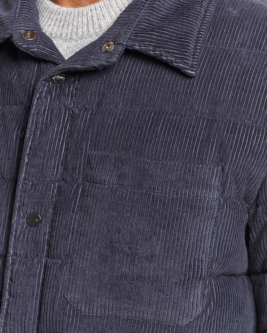 Men | Coats & Jackets | Herno | Corduroy Shirt Jacket Navy