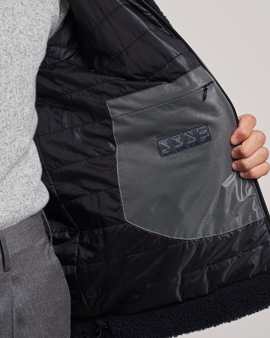 Men | Coats & Jackets | Herno | Laminar Fleece Jacket Navy