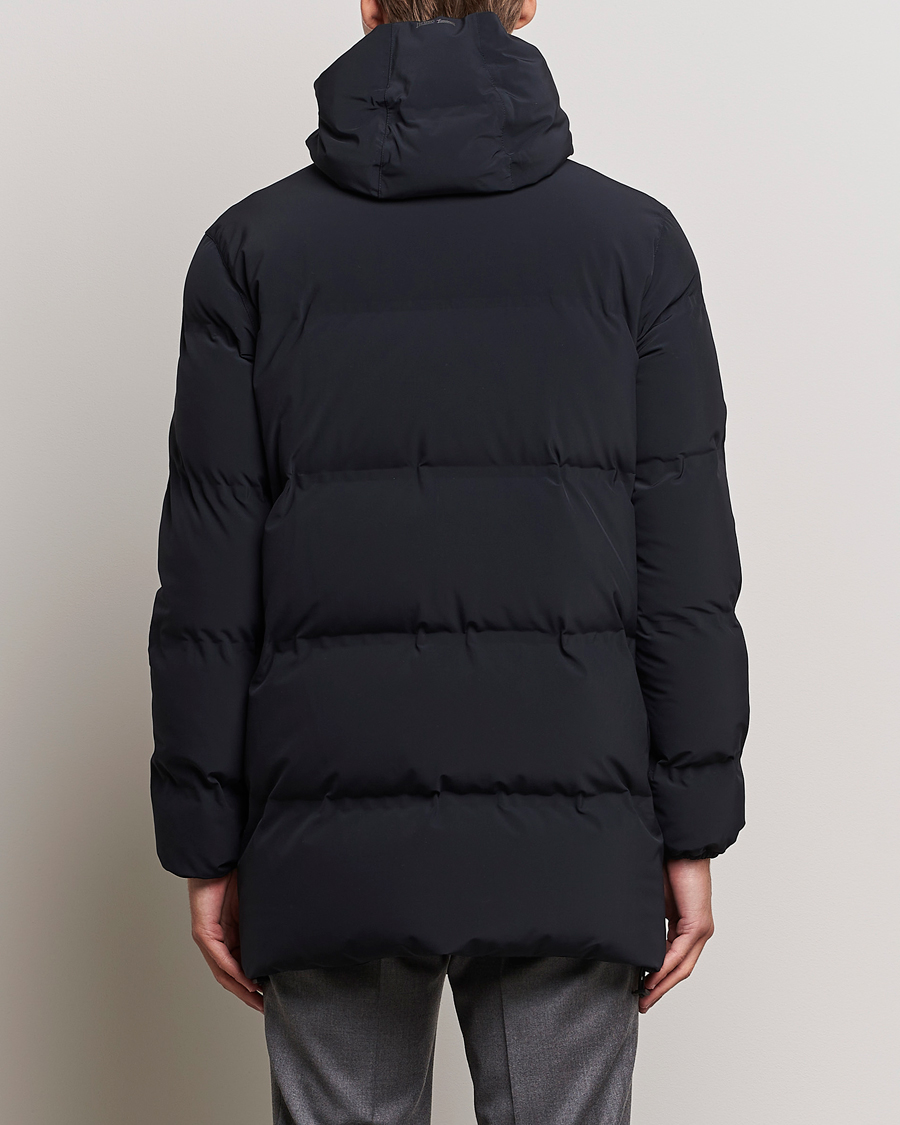Men | Coats & Jackets | Herno | Laminar Stretch Nylon Down Coat Navy