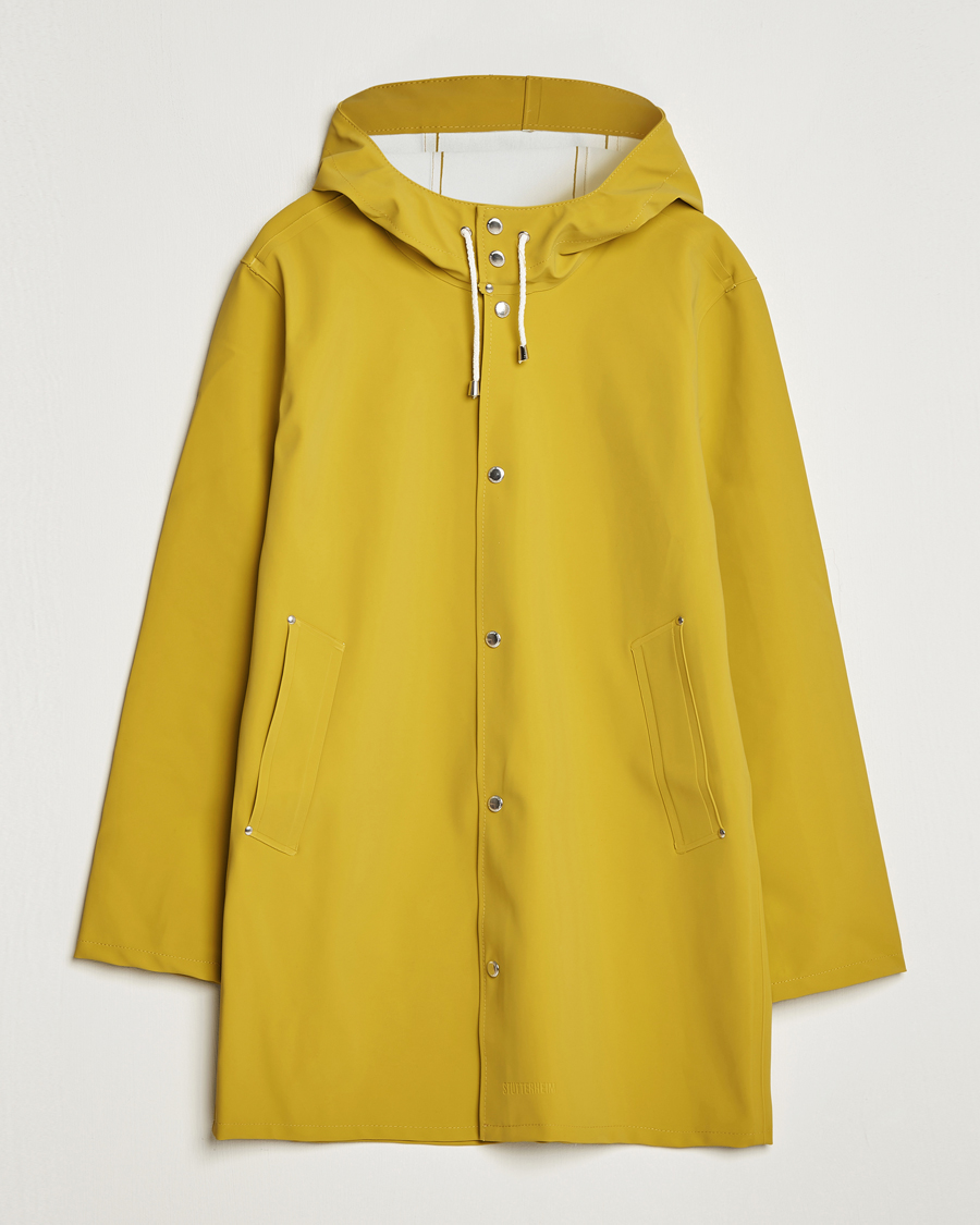 Men | Coats & Jackets | Stutterheim | Stockholm Raincoat Suede Gold
