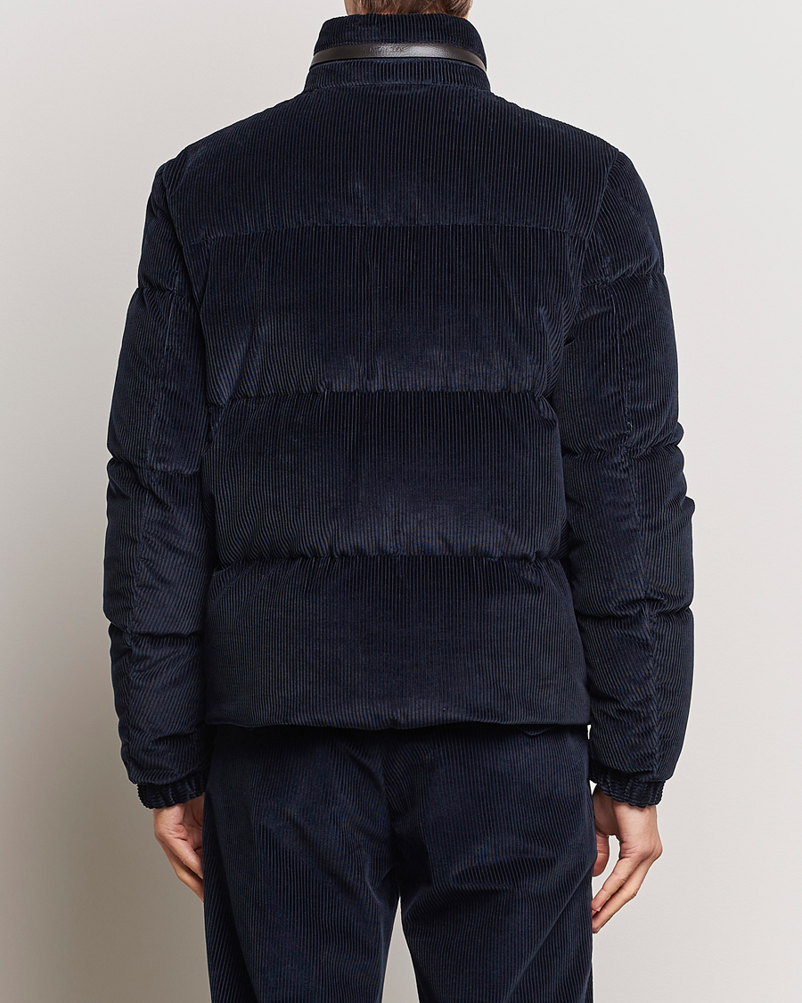 Men | Coats & Jackets | Moncler | Besbre Corduroy Down Jacket Navy