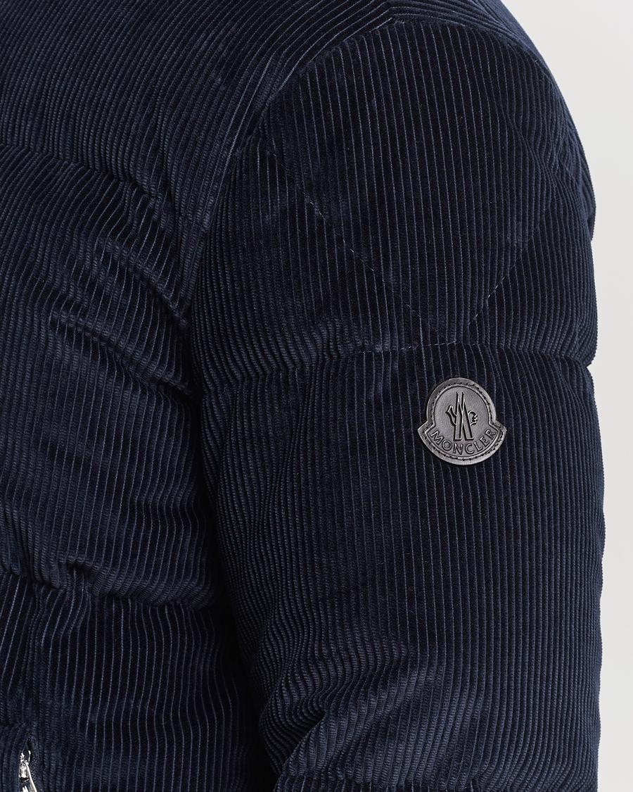 Men | Coats & Jackets | Moncler | Besbre Corduroy Down Jacket Navy