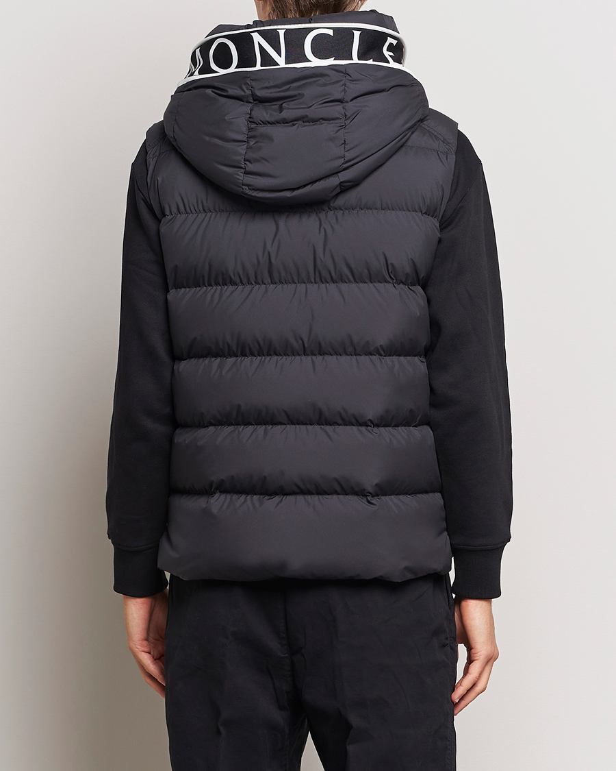 Men | Coats & Jackets | Moncler | Cardamine Hooded Down Vest Black