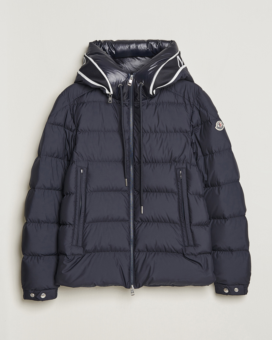 Men |  | Moncler | Cardere Hooded Down Jacket Navy