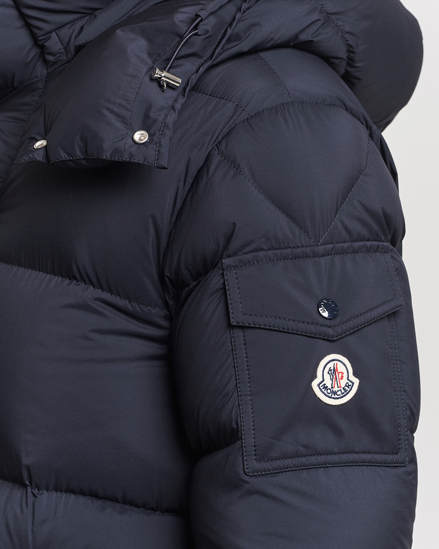 Moncler Hanoverian Long Down Parka Navy at CareOfCarl.com