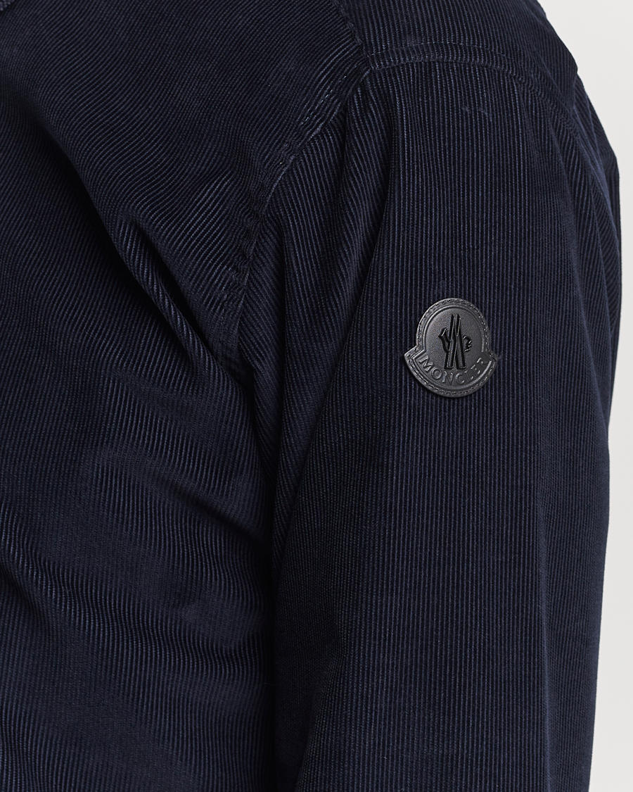 Men | Shirts | Moncler | Corduroy Casual Shirt Navy