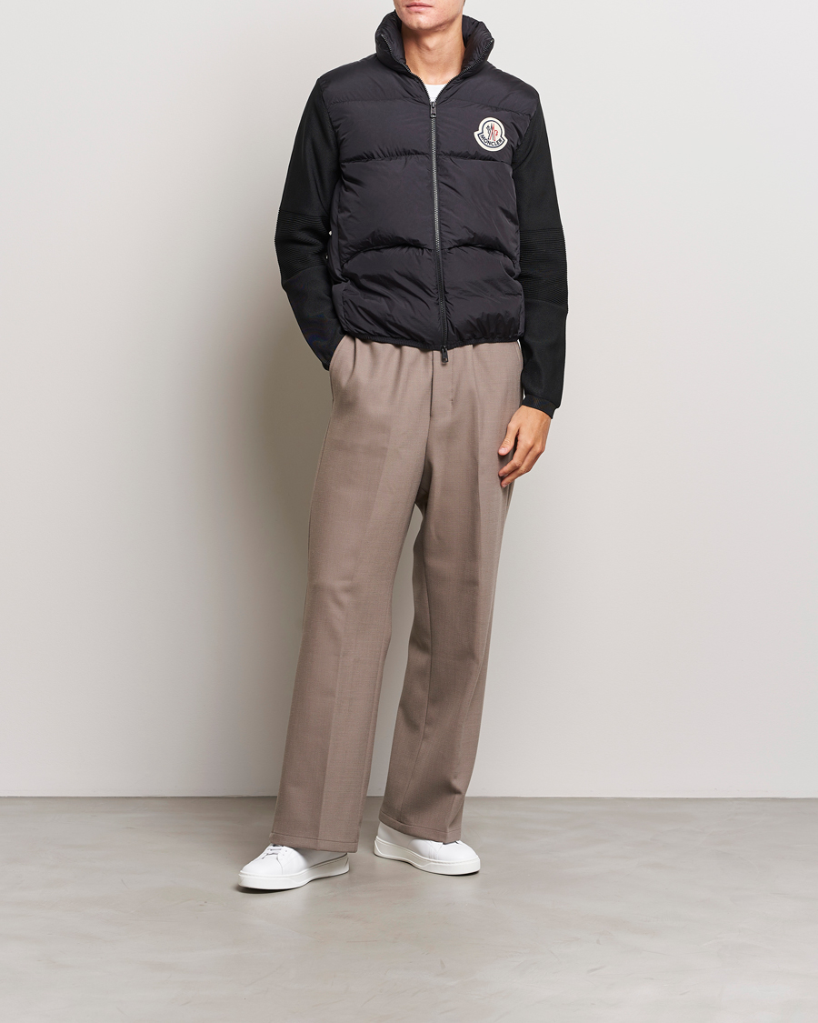 Men | Sweaters & Knitwear | Moncler | Hybrid Cardigan Black