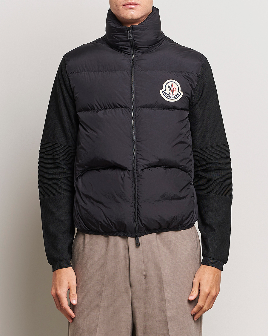 Moncler Hybrid Cardigan Black at CareOfCarl.com