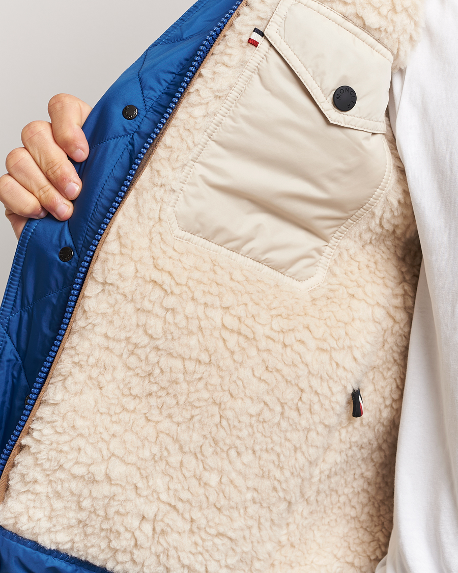 Men | Coats & Jackets | Moncler Grenoble | Plattiers Fleece Bomber Off White